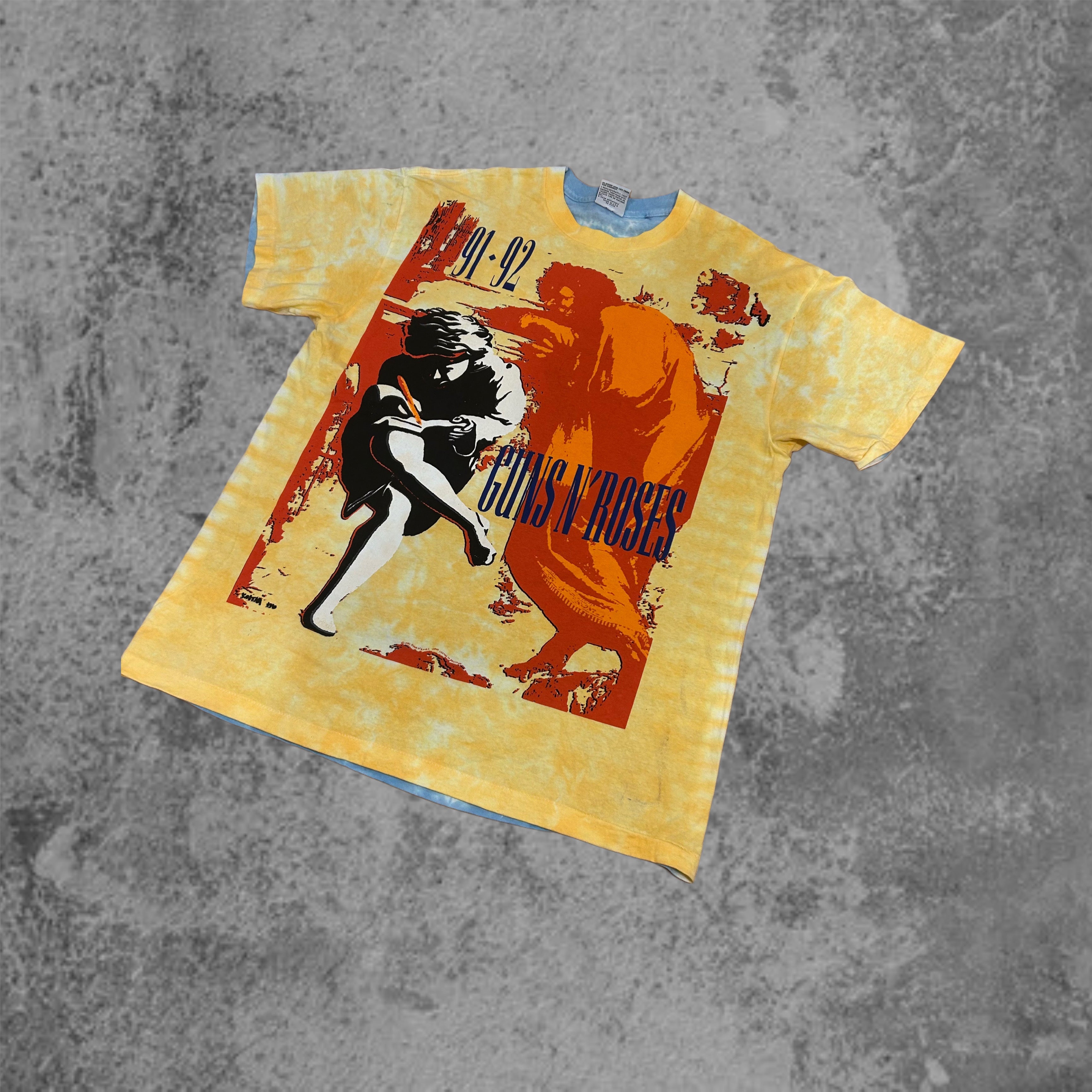 Gun's and Roses Liquid Blue AOP tee